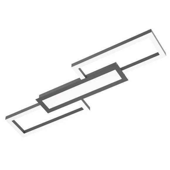 99792 MONIROTE Светодиодный диммируемый потолочный светильник LED, 37Вт, 4450Лм, 3500К, пластик, металл, черно-белый