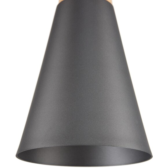 Подвесной светильник Maytoni Bicones P359-PL-140-C E27 макс. 60Вт темно-серый матовый металл + дерево (бук), скандинавский минимализм, диаметр 140 мм, регулируемая высота 240-1420 мм Подвесной светильник Maytoni Bicones P359-PL-140-C E27 макс. 60Вт темно-серый матовый металл + дерево (бук), скандинавский минимализм, диаметр 140 мм, регулируемая высота 240-1420 мм