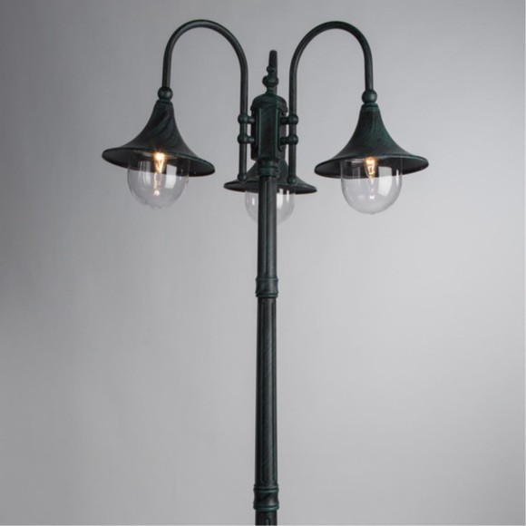 Уличный наземный светильник Arte Lamp A1086PA-3BG MALAGA IP44 под лампы 3xE27 75W