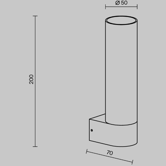 Уличный настенный светильник Outdoor O508WL-L5B3K