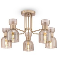 Люстра потолочная Freya FR5094PL-05G Isla под лампы 5xE14 40W