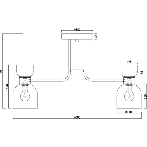 Люстра потолочная Freya FR5094PL-05G Isla под лампы 5xE14 40W