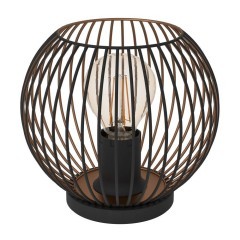 901872 Настольная лампа ALMANZORA, 1X60W(E27), сталь, черный, медный