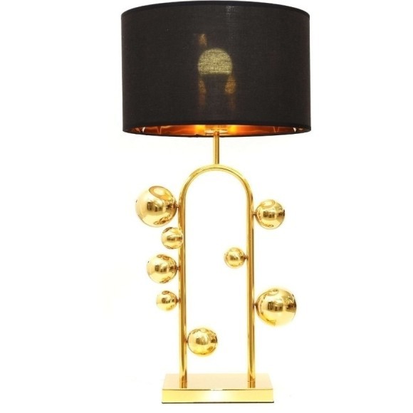 Декоративная настольная лампа Lumina Deco LDT 5528 GD+BK Fabi под лампу 1xE27 40W