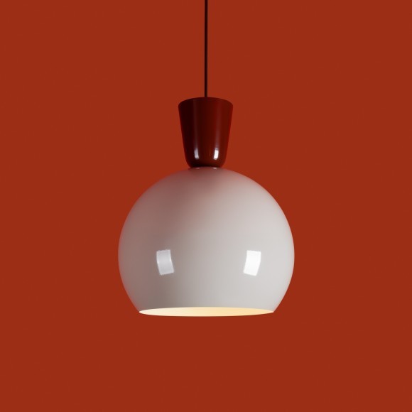 Подвесной светильник с бежевым металлическим плафоном 20см под лампу Е27 Freya Still FR5598PL-01CR1