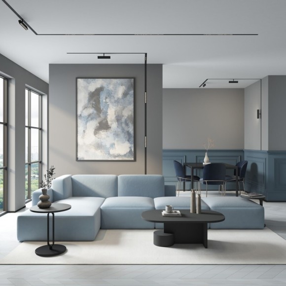 DK8002-CONN-BK Трековый черный светодиодный светильник-коннектор Denkirs SMART LINEAR 18Вт, 1520Лм, CRI90, 3000K-6000K, 120°