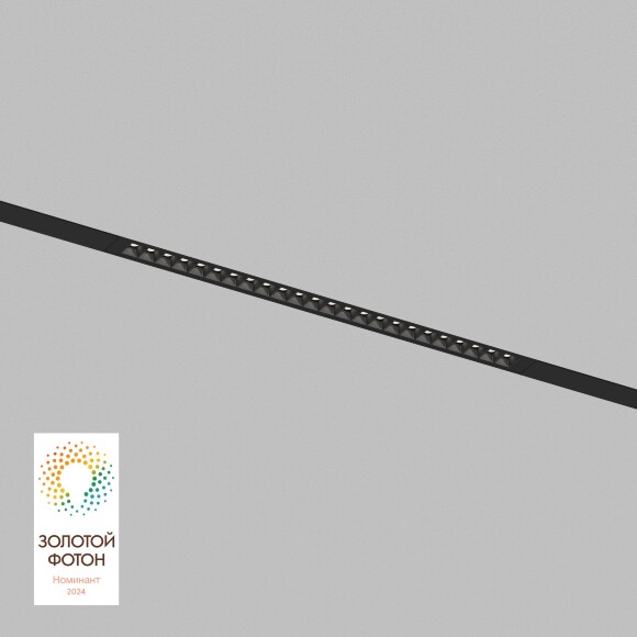 DK8002-CONN-BK Трековый черный светодиодный светильник-коннектор Denkirs SMART LINEAR 18Вт, 1520Лм, CRI90, 3000K-6000K, 120°