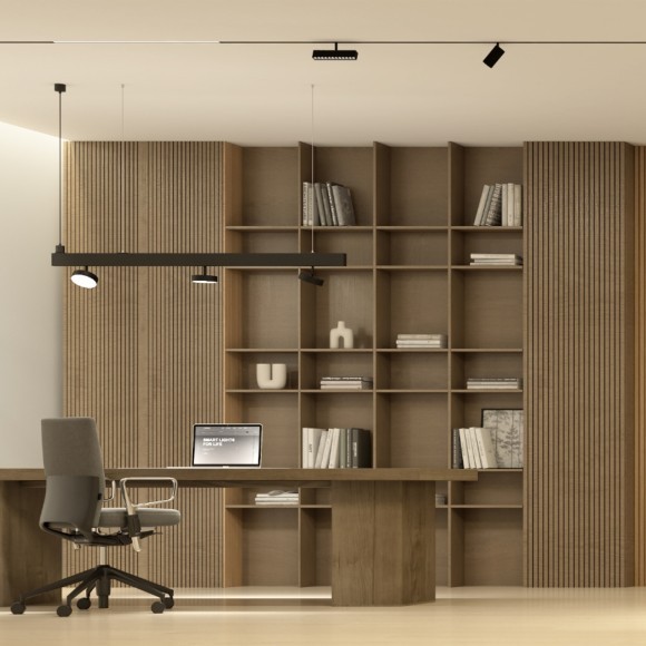 DK8070-BK Трековый магнитный светодиодный SMART (TUYA, Алиса, Wi-Fi, пам. настроек) светильник Denkirs SMART 220V CRI90+ 3000-6000К 1350Лм 120° 16Вт