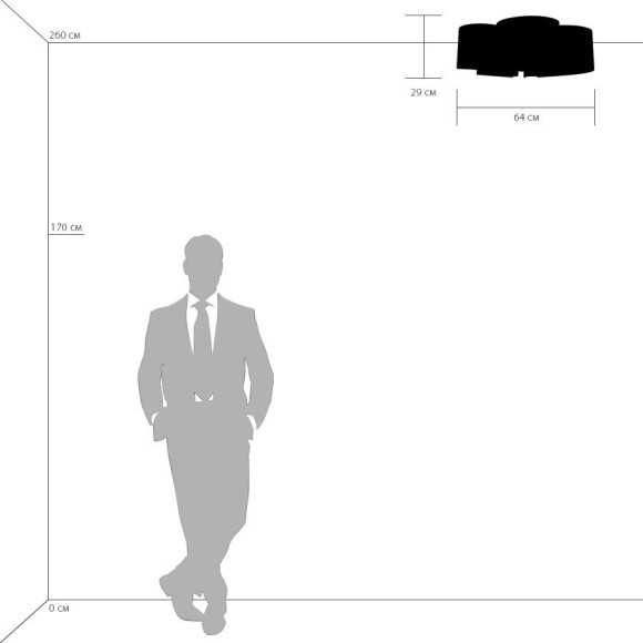 Люстра потолочная Lightstar 811052 Pittore под лампы 5xE27 200W