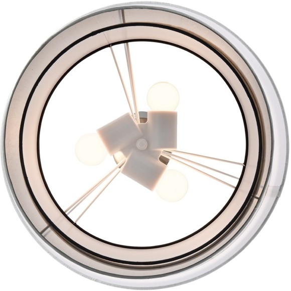 8040/3 MODERNI LN24 никель/белый/серебро/черный, металл/текстиль Подвесной светильник Е27 3*60W 220V INDIRA