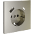 VLS001004 Накладка для розетки с заземлением и защитными шторками, с зарядкой от USB (ТИП С + ТИП A) шелкового цвета VOLTUM S70 (шелк)