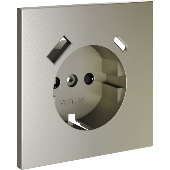 VLS001004 Накладка для розетки с заземлением и защитными шторками, с зарядкой от USB (ТИП С + ТИП A) шелкового цвета VOLTUM S70 (шелк) VLS001004 Накладка для розетки с заземлением и защитными шторками, с зарядкой от USB (ТИП С + ТИП A) шелкового цвета VOLTUM S70 (шелк)