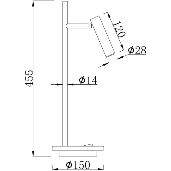 Настольный светильник Maytoni Estudo Z010TL-L8W3K LED 9Вт 3000K 589Лм 36° CRI80, белый матовый металл, поворотный плафон-цилиндр, декоративная подсветка основания, высота 455 мм Настольный светильник Maytoni Estudo Z010TL-L8W3K LED 9Вт 3000K 589Лм 36° CRI80, белый матовый металл, поворотный плафон-цилиндр, декоративная подсветка основания, высота 455 мм
