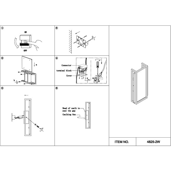 Favourite Powder 4826-2W Современный черный уличный светодиодный настенный светильник в неоклассическом стиле, металл черный, плафон стекло, LED 2x8Вт 3000K 2x480Лм CRI90 IP65 220В, размеры D70xW170xH355мм