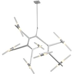 SL947.102.14 Люстра потолочная ST-Luce Серебристый/Белый G9 14*5W LACONICITA