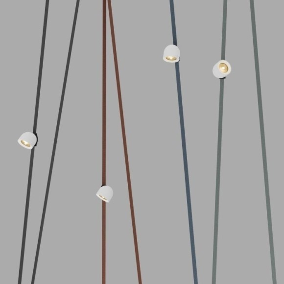 DK5541-WH+BK Cветодиодный светильник на ременный шинопровод Denkirs Belty CRI90+ 3000К 1250Лм 38° 12Вт