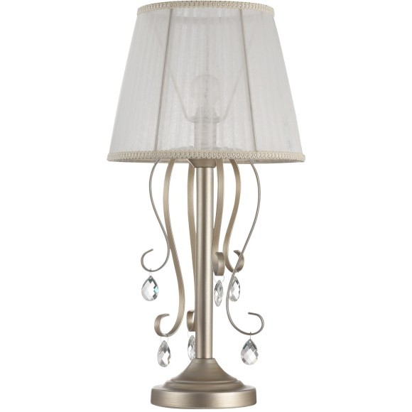 Интерьерная настольная лампа с хрусталем Simone FR2020-TL-01-BG Интерьерная настольная лампа с хрусталем Simone FR2020-TL-01-BG
