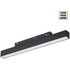 359617 Трековый светильник Novotech SHINO с переключ. цв. темпер. IP20 LED 3000К\4000К\6000К 10W 48V FLUM