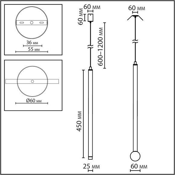 4374/3LA Подвесной светильник Odeon Light HIGHTECH IP20 LED 3W Ra90 400Лм 3000K 220-240V FIANO 4374/3LA Подвесной светильник Odeon Light HIGHTECH IP20 LED 3W Ra90 400Лм 3000K 220-240V FIANO
