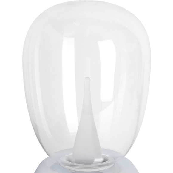 Настольная лампа диммируемая 10W 3000K прозрачный/хром Uovo III Lightstar 807904