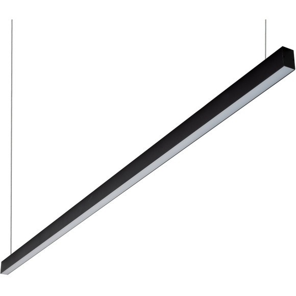 DK9254-BK Линейный черный светодиодный влагозащищенный светильник 250см, накладной/подвесной, тросы 2м в компл. 62Вт 5200Лм 4000К 120° CRI90 RAL9005 IP44 DENKIRS HALS DK9254-BK Линейный черный светодиодный влагозащищенный светильник 250см, накладной/подвесной, тросы 2м в компл. 62Вт 5200Лм 4000К 120° CRI90 RAL9005 IP44 DENKIRS HALS