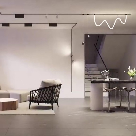 4155-1P Трековый магнитный светодиодный SMART (TUYA, Алиса, Bluetooth, Wi-Fi) светильник Favourite Unika 42V CRI90+ 3000-6000К 350Лм 120° 6Вт