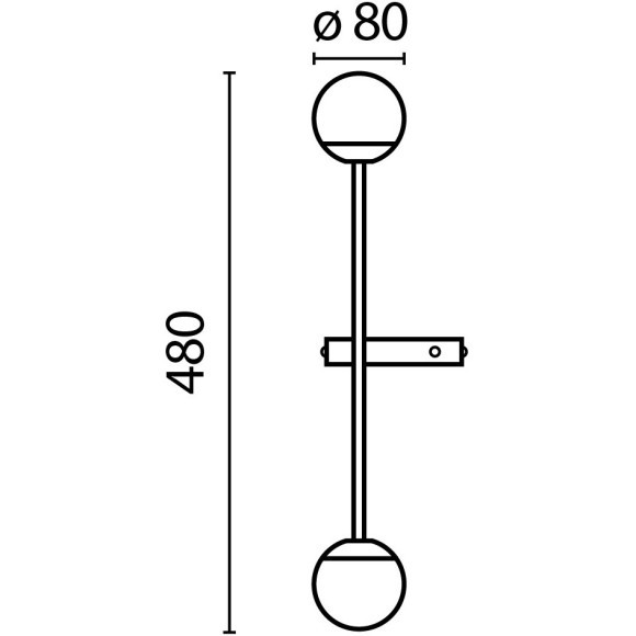 Настенный светильник (бра) Maytoni MOD285WL-L10BS3K