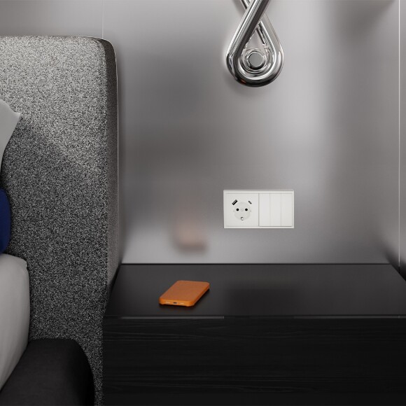 VLS000513 Клавиши для выключателя и переключателя трехклавишного бежевого цвета VOLTUM S70 (хлопок)