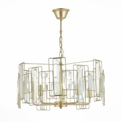 SLE103403-05 Светильник подвесной Шампань/Прозрачный E14 5*40W GIANO SLE103403-05 Светильник подвесной Шампань/Прозрачный E14 5*40W GIANO