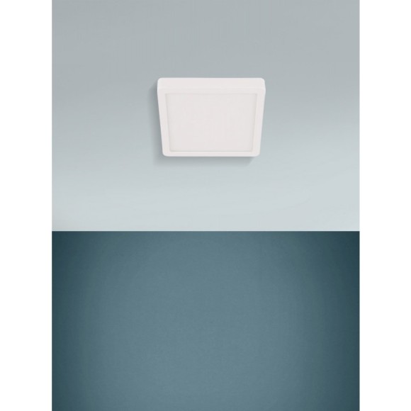 30893 Накладной светильник FUEVA 5, LED 20,5W, 2500lm, IP44, L285, B285, H30, сталь/пластик, белый