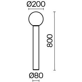 Ландшафтный светильник Outdoor O598FL-01B