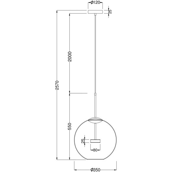 Подвесной светильник Maytoni MOD056PL-L12G3K COMETA светодиодный LED 12W