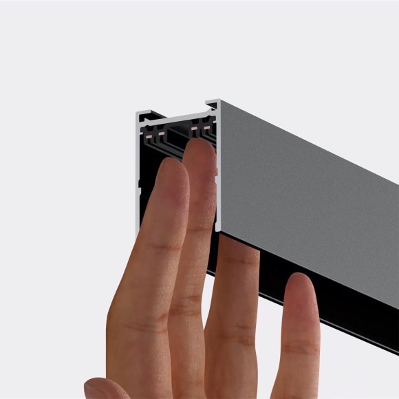 135299 Черный 1м шинопровод накладной/подвесной (в комплекте торцевые заглушки 2шт, крышка и соединит. планка) Novotech VECTOR 135299 Черный 1м шинопровод накладной/подвесной (в комплекте торцевые заглушки 2шт, крышка и соединит. планка) Novotech VECTOR