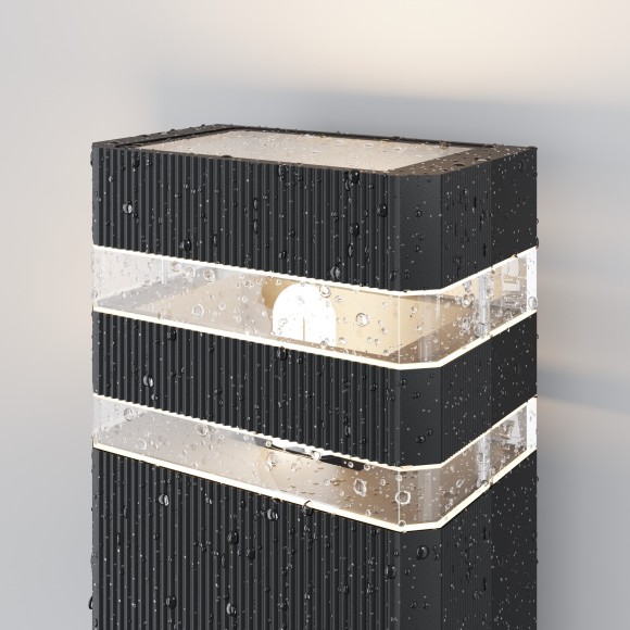 Уличный настенный светильник Maytoni O578WL-01B Unter den Linden IP54 под лампу 1xE27 60W