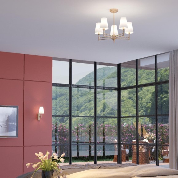 Люстра потолочная Lumion 4436/5C DORIS под лампы 5xE14 5*40W