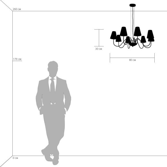 Люстра подвесная Lightstar 758082 Diafano под лампы 8xG9 320W