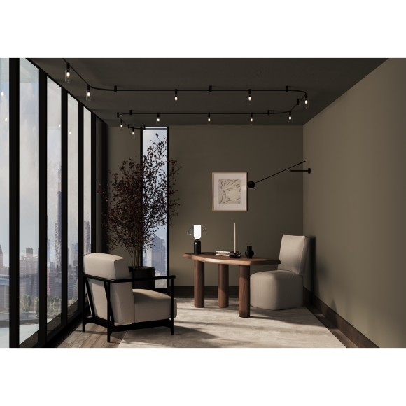 Светильник на гибкий шинопровод Maytoni Flexity TR207-1-3W3K-B 3000K 150лм 3Вт