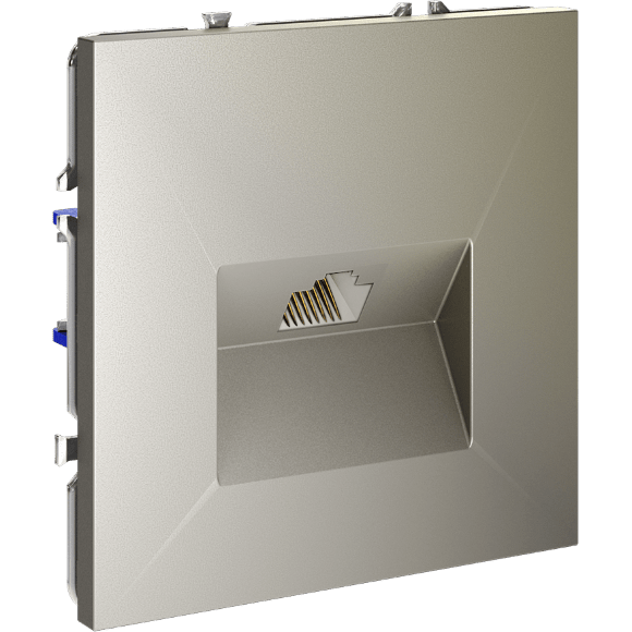 VLS060104 Розетка компьютерная RJ45 категории 6Е (для проводов CAT5-CAT6 до 10 Гбит/сек) шелкового цвета VOLTUM S70 (шелк)