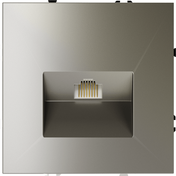 VLS060104 Розетка компьютерная RJ45 категории 6Е (для проводов CAT5-CAT6 до 10 Гбит/сек) шелкового цвета VOLTUM S70 (шелк)