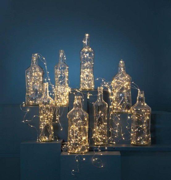 410567 EGLO DEW DROP Светодиодная гирлянда-нить LED, 2000K, тускло-теплый свет, L=3м, пластик, металл, IP20