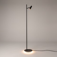 Напольный светильник Maytoni Estudo Z010FL-L8B3K LED 11Вт 3000K чёрный матовый металл, торшер с поворотным плафоном-цилиндром, подсветка основания, направленный свет 36°, высота 1387 мм Напольный светильник Maytoni Estudo Z010FL-L8B3K LED 11Вт 3000K чёрный матовый металл, торшер с поворотным плафоном-цилиндром, подсветка основания, направленный свет 36°, высота 1387 мм