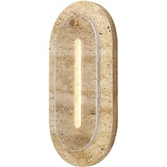 Maytoni Ventana MOD523WL-L15BG3K1 Настенный декоративный светодиодный светильник (бра) с плафоном из натурального камня (травертин), металл латунь LED 15Вт 3000K 750лм 120° CRI90 IP20 220V Maytoni Ventana MOD523WL-L15BG3K1 Настенный декоративный светодиодный светильник (бра) с плафоном из натурального камня (травертин), металл латунь LED 15Вт 3000K 750лм 120° CRI90 IP20 220V