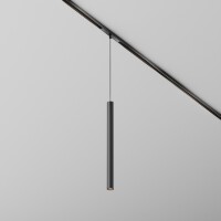 Maytoni Exility X TR245-7W4K-B Трековый светодиодный черный магнитный подвесной светильник цилиндр диаметром 3 см, с DIP переключателем группы включения на корпусе, LED 7Вт 4000K 640Лм CRI90 36° IP20 48В