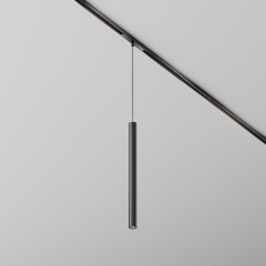 Maytoni Exility X TR245-7W4K-B Трековый светодиодный черный магнитный подвесной светильник цилиндр диаметром 3 см, с DIP переключателем группы включения на корпусе, LED 7Вт 4000K 640Лм CRI90 36° IP20 48В