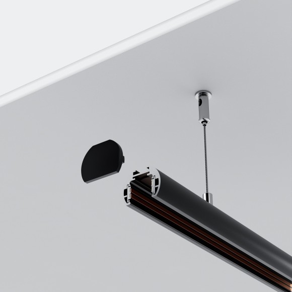 Шинопровод подвесной 2м скругленный Maytoni Exility TRXM034-R-412B