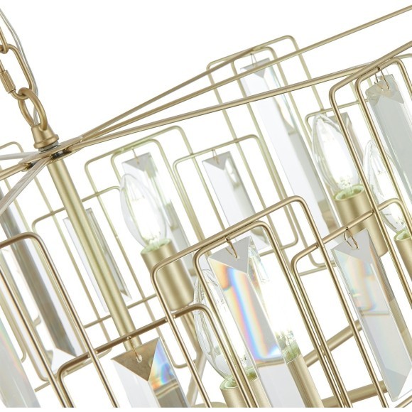 SLE103403-07 Светильник подвесной Шампань/Прозрачный E14 7*40W GIANO SLE103403-07 Светильник подвесной Шампань/Прозрачный E14 7*40W GIANO