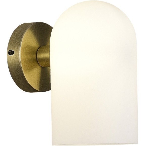 SLE1047-301-01 Светильник настенный Бронза/Молочно-белый E14 1*40W NOBILIA