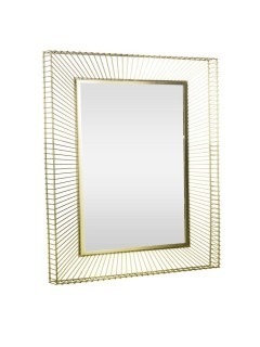 425036 MASINLOC Зеркало декоративное настенное сталь зеркальное стекло золотой L600 B50 H900