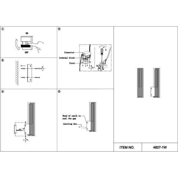 Favourite Asador 4827-1W Черный светодиодный уличный фасадный настенный светильник-цилиндр высотой 38см, LED 9Вт 3000K 270лм CRI90 IP65 220В, размеры D120xW85xH380мм