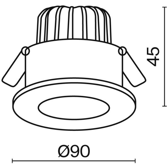 Встраиваемый светильник Technical DL038-2-L7B4K Встраиваемый светильник Technical DL038-2-L7B4K